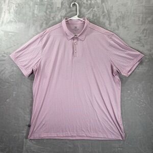 Mizzen + Main Shirt men's XXL Polo Performance Micro Pattern AOP Classic Fit 2XL